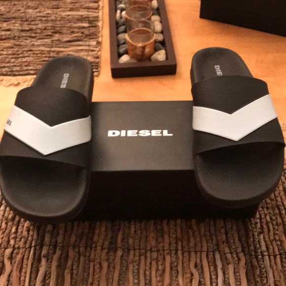diesel slide sandals